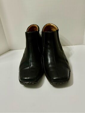 Josef Seibel Black Leather Women's Dakota Schwarz Ankle Booties